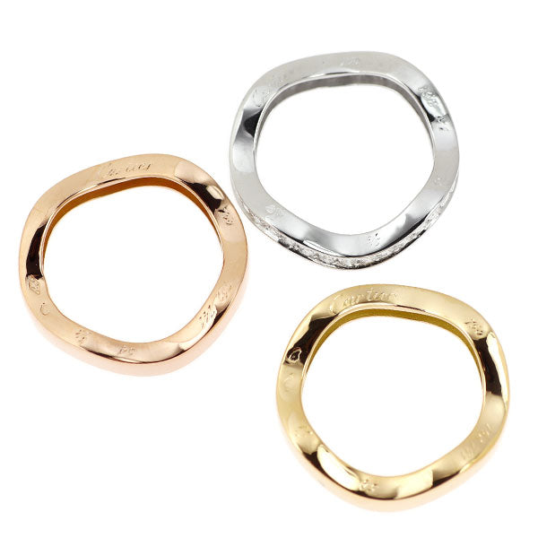 カルティエ K18YG/WG/PG ダイヤモンド リング ネプチューン 54号 ヴィンテージ 《セルビー銀座店》【中古】