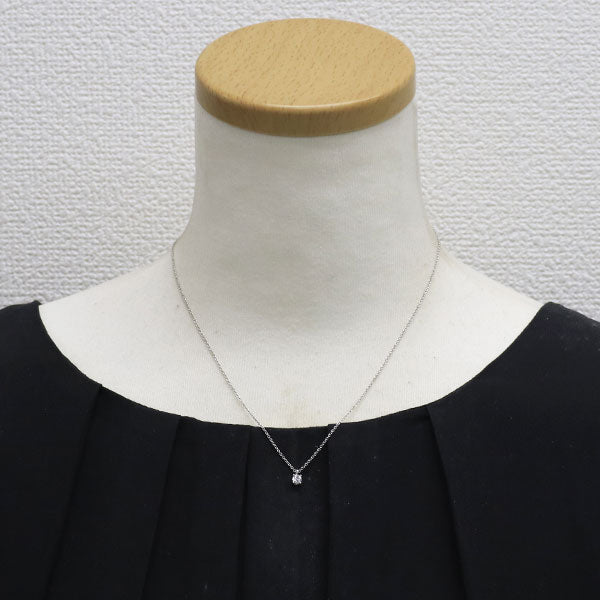 ティファニー Pt950 ダイヤモンド ペンダントネックレス ソリティア