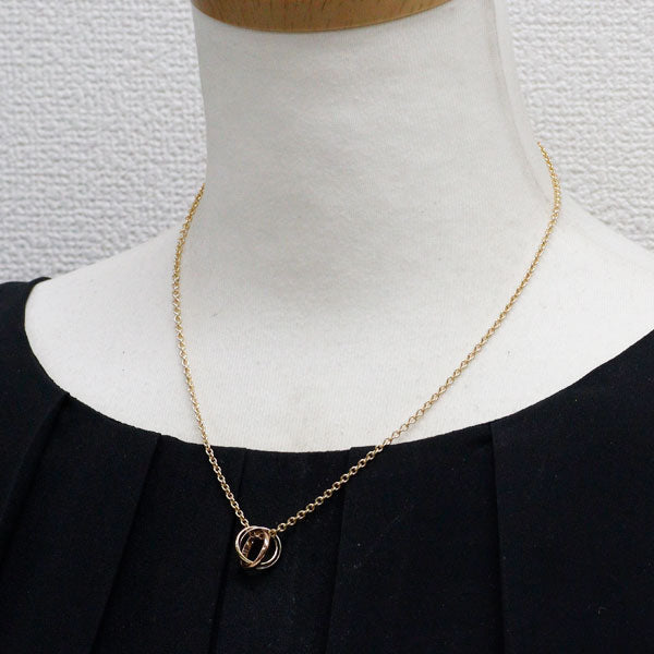 カルティエ K18YG/WG/PG ペンダントネックレス トリニティ