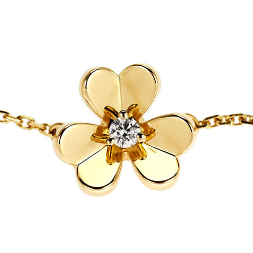 ヴァンクリーフ＆アーペル フリヴォル ブレスレット ミニ YG ダイヤ 正規品 フリヴォル ブレスレット、ミニモデル 18K イエローゴールド