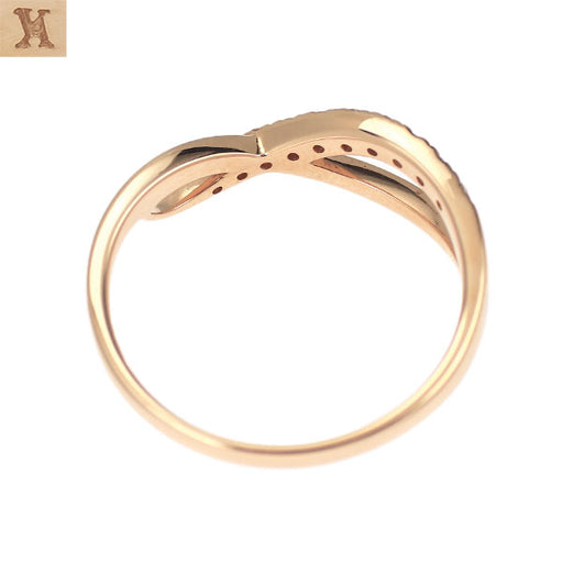 美品 VENDOME AOYAMA K18PG リング ダイヤ約10号 ヴァンドーム青山 K18PG ダイヤモンド リング 0.10ct — セルビー