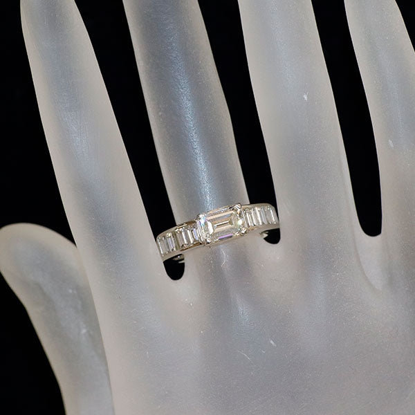 Pt900 ダイヤモンド リング 1.268ct I VVS2 D1.14ct