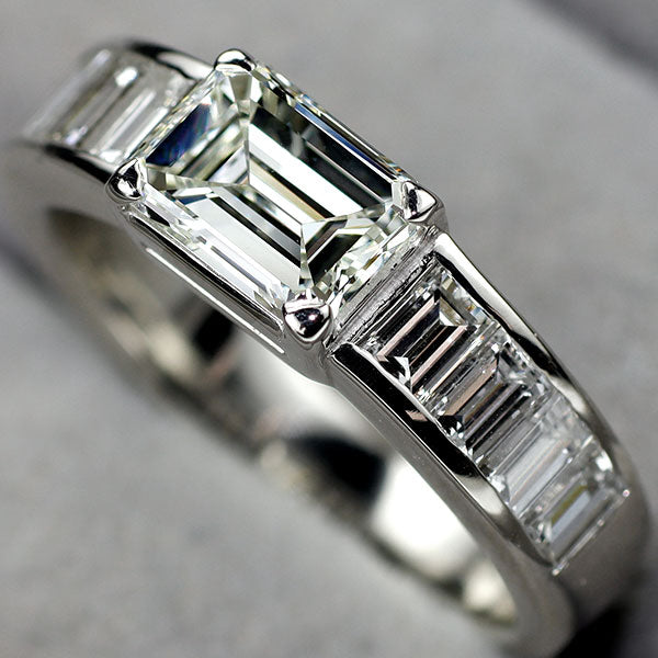 Pt900 ダイヤモンド リング 1.268ct I VVS2 D1.14ct