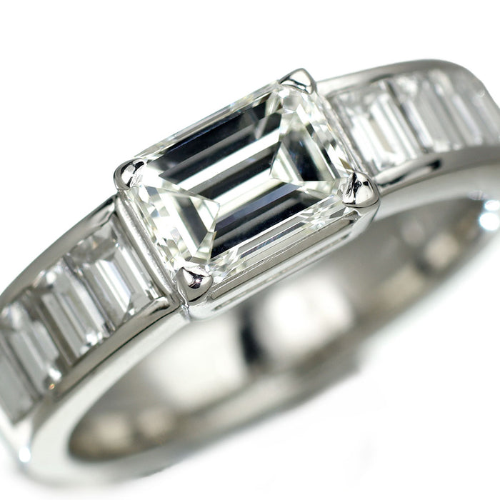 Pt900 ダイヤモンド リング 1.268ct I VVS2 D1.14ct
