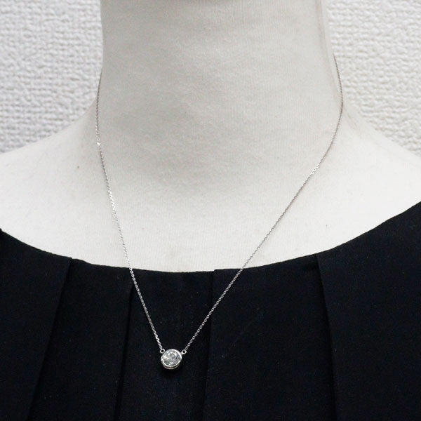 ajour/アジュール Pt900/Pt850 ダイヤモンド ペンダントネックレス 1.00ct I VS2 G
