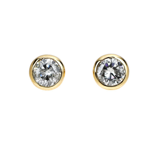 K18YG ダイヤモンド ピアス 0.74ct