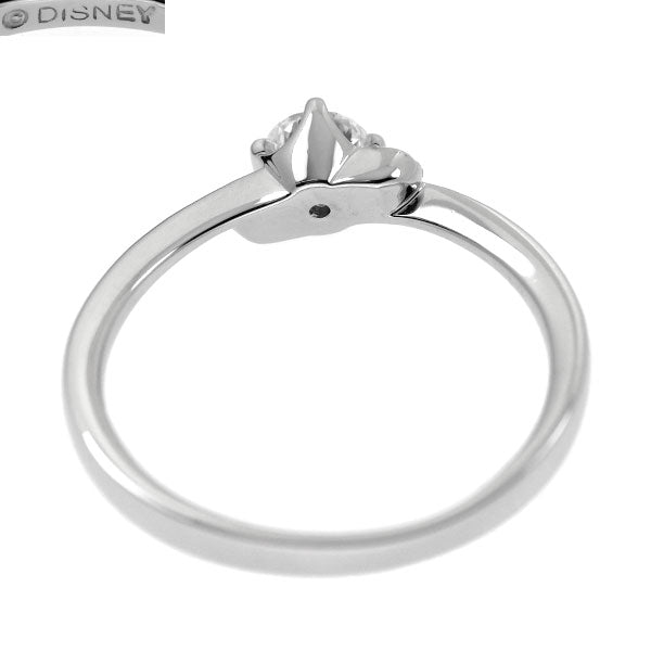 ディズニー Pt900 カラーレス/トリートブルー ダイヤモンド リング