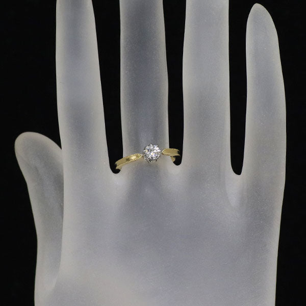 イノーヴェ K18YG/ Pt950 ダイヤモンド リング 0.276ct E VVS1 3EXHC セルカ
