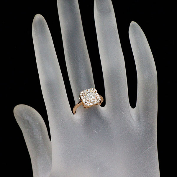K18PG ダイヤモンド リング 0.65ct