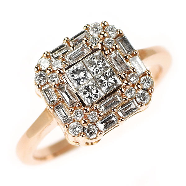 K18PG ダイヤモンド リング 0.65ct