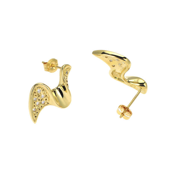 K18YG ダイヤモンド ピアス 0.08ct