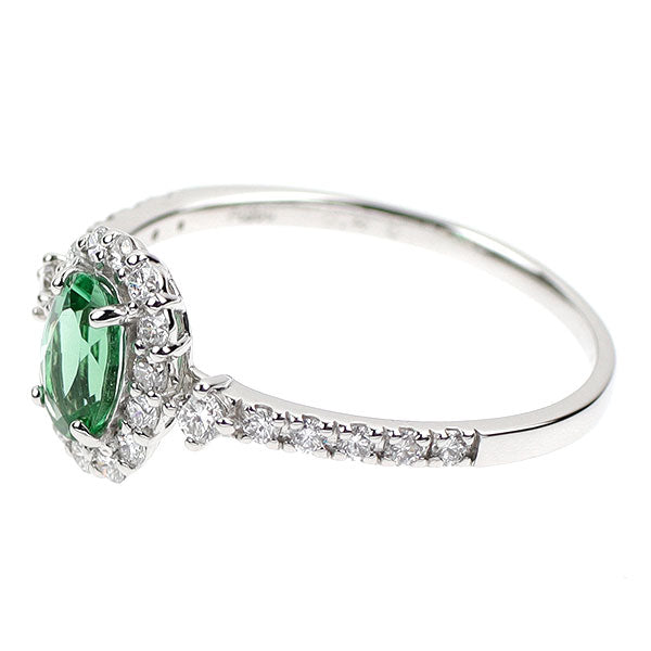 新品 Pt950 GIA産地鑑別付ストレートグリーン ブラジル産パライバ