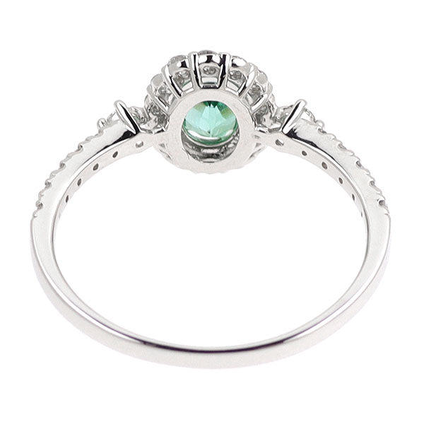 新品 Pt950 GIA産地鑑別付ストレートグリーン ブラジル産パライバ