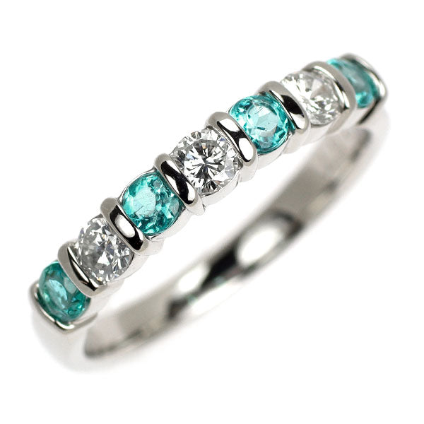 Pt900 ブラジル産パライバトルマリン ダイヤモンド リング 0.316ct D0