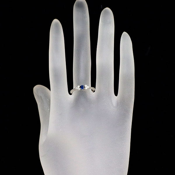 新品 希少 Pt950 アウイナイト ダイヤモンド リング 0.100ct D0.03ct【エスコレ】