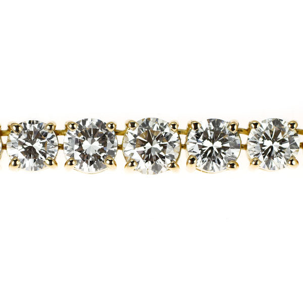 K18YG ダイヤモンド テニス ネックレス 12.91ct 《セルビー銀座店》【中古】