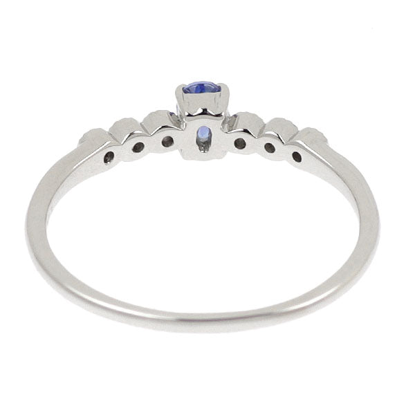 新品 Pt950 アメリカ サンベニト産ベニトアイト ダイヤモンド リング 0.188ct D0.03ct 希少石 レアストーン【エスコレ】