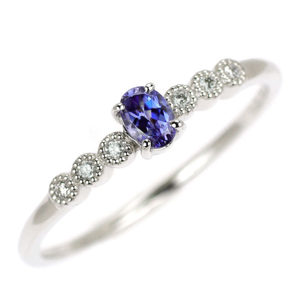 新品 Pt950 アメリカ サンベニト産ベニトアイト ダイヤモンド リング 0.188ct D0.03ct 希少石 レアストーン【エスコレ】