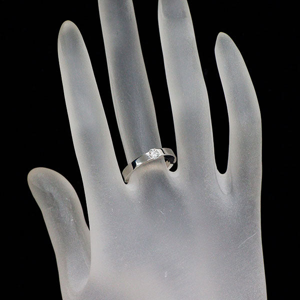 カルティエ K18WG ダイヤモンド リング 0.24ct F VS1 VG/VG デートウィズ 48号
