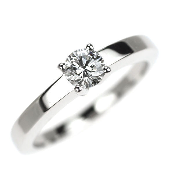 カルティエ Pt950 ダイヤモンド リング 0.31ct F VVS2 デクラ