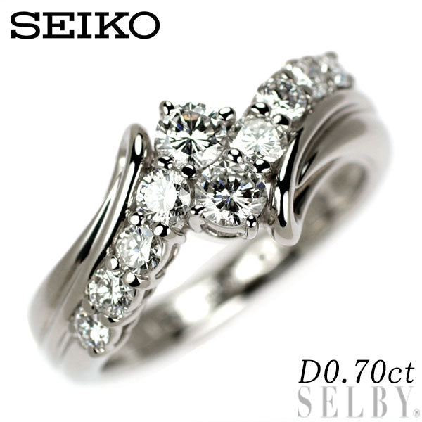 セイコー Pt900 ダイヤモンド リング 0.70ct