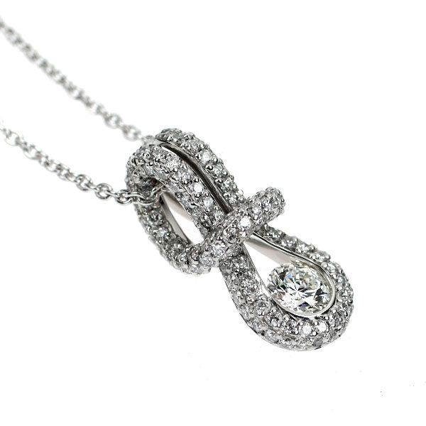 フォーエバーマーク Pt900/ Pt850 ダイヤモンド ペンダントネックレス 0.30ct D0.65ct エンコルディア