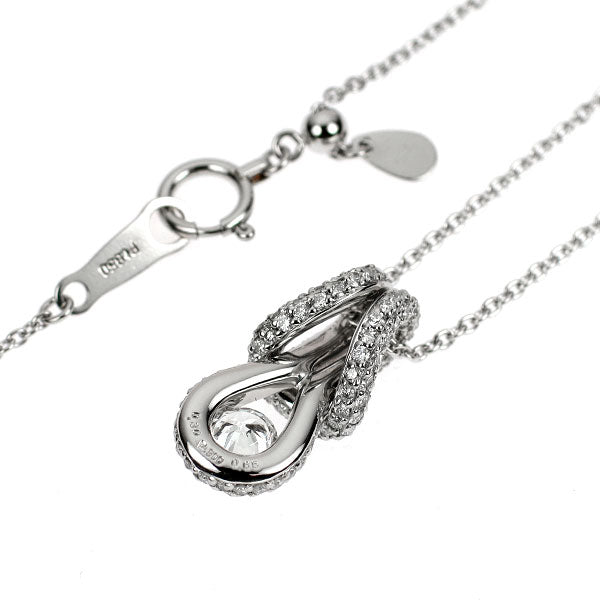 フォーエバーマーク Pt900/ Pt850 ダイヤモンド ペンダントネックレス 0.30ct D0.65ct エンコルディア
