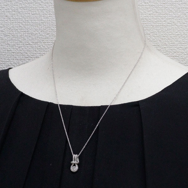 フォーエバーマーク Pt900/ Pt850 ダイヤモンド ペンダントネックレス 0.30ct D0.65ct エンコルディア