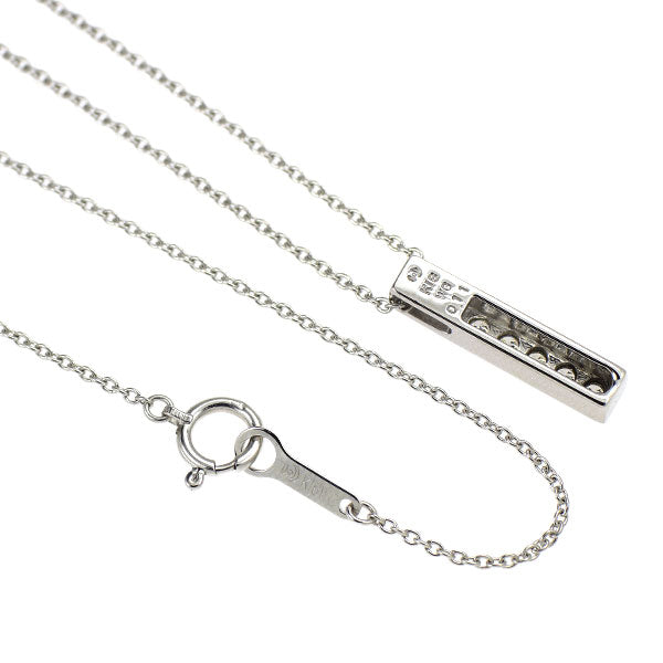 田崎真珠 K18WG ダイヤモンド ペンダントネックレス 0.11ct