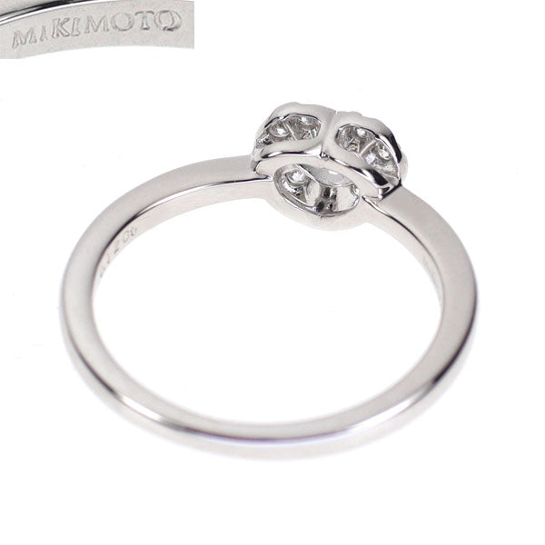 ミキモト K18WG ダイヤモンド リング 0.12ct ハート