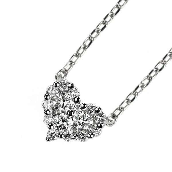 ヴァンドーム青山 Pt950/ Pt850 ダイヤモンド ペンダントネックレス 0.13ct ハート