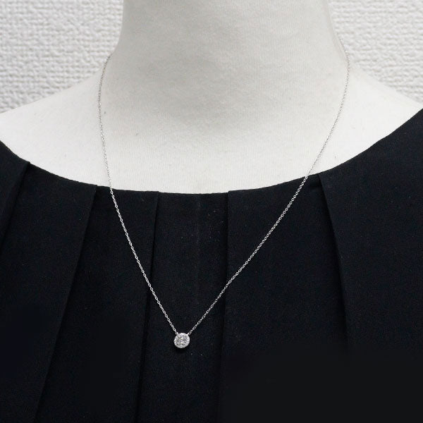 ティファニー Pt950 ダイヤモンド ペンダントネックレス 0.31ct H IF EX ソレスト