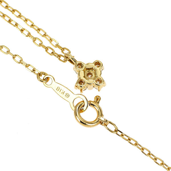 ミキモト K18YG ダイヤモンド ペンダントネックレス 0.11ct — セルビー