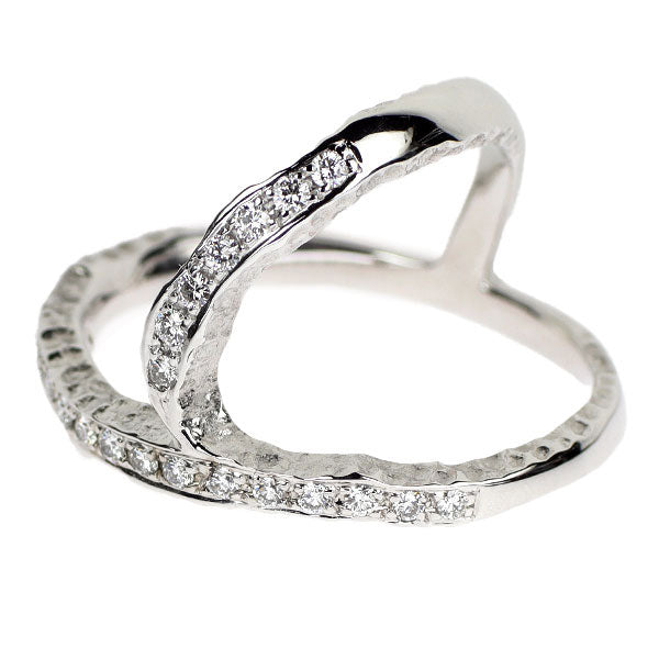 カラッチ K18WG ダイヤモンド リング 0.34ct
