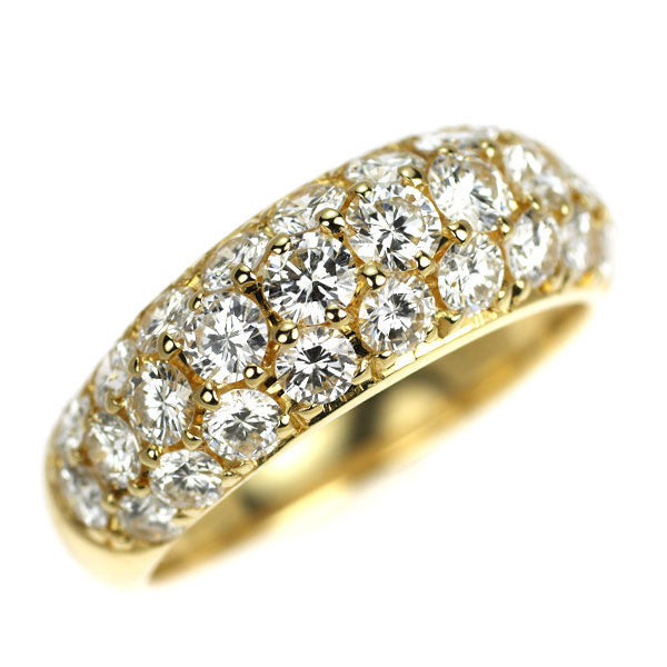 K18YG ダイヤモンド リング 1.60ct パヴェ