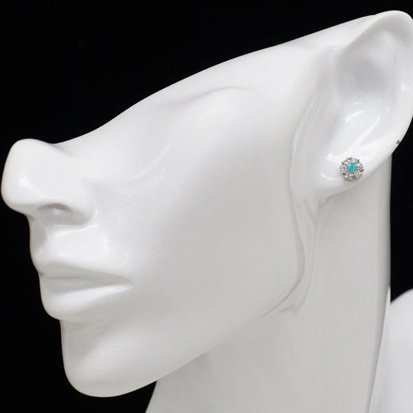 PT900 パライバトルマリン ピアス Pt900 パライバトルマリン ダイヤモンド ピアス 0.23ct D0.40ct