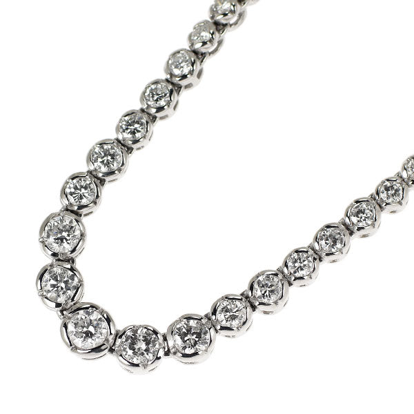 Pt850 ダイヤモンド テニス ネックレス 5.02ct