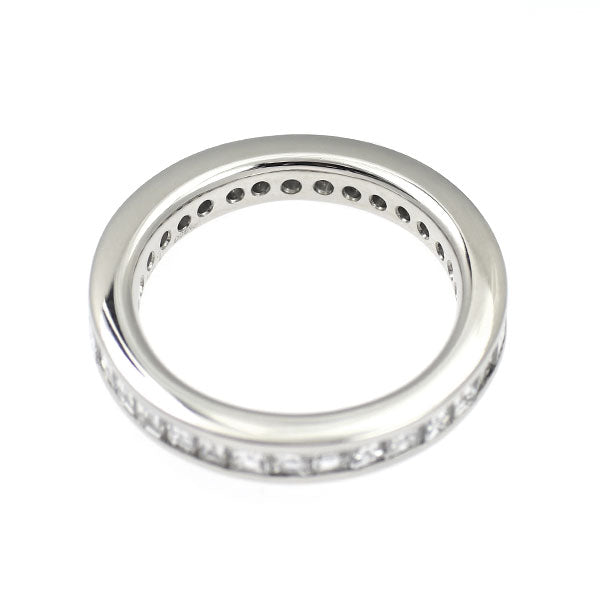 Pt900 スクエアカット ダイヤモンド リング 1.70ct フルエタニティ