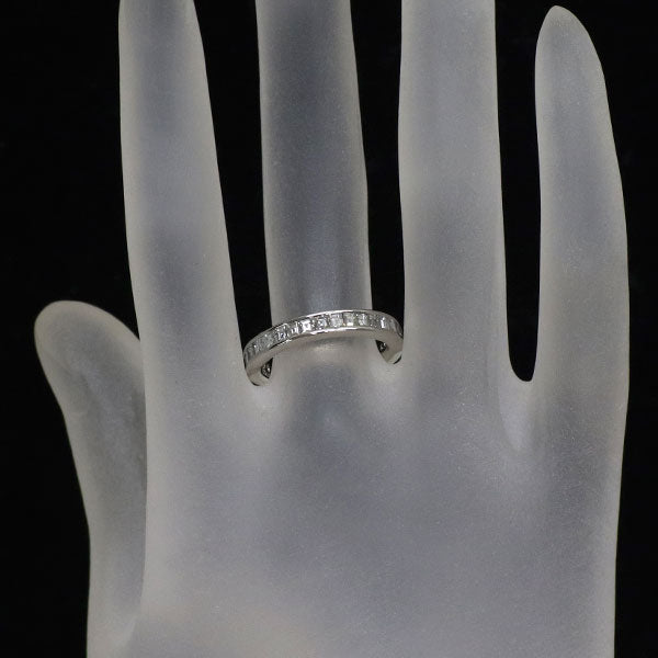 Pt900 スクエアカット ダイヤモンド リング 1.70ct フルエタニティ