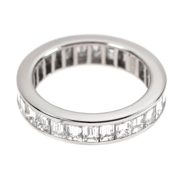 Pt900 バゲットカット ダイヤモンド リング 3.17ct フルエタニティ