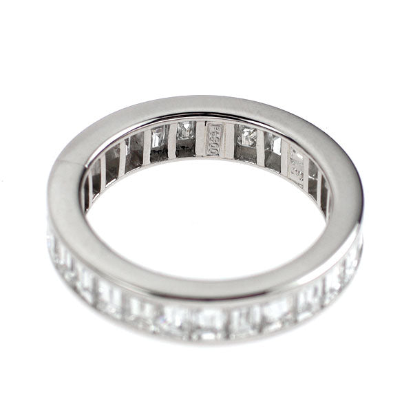 Pt900 バゲットカット ダイヤモンド リング 3.17ct フルエタニティ
