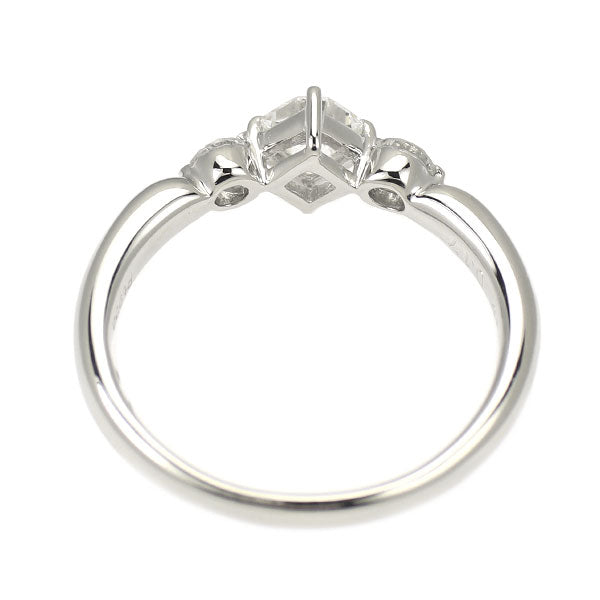 Pt900 フランダースカット ダイヤモンド リング 0.360ct F VVS2 VG D0.17ct