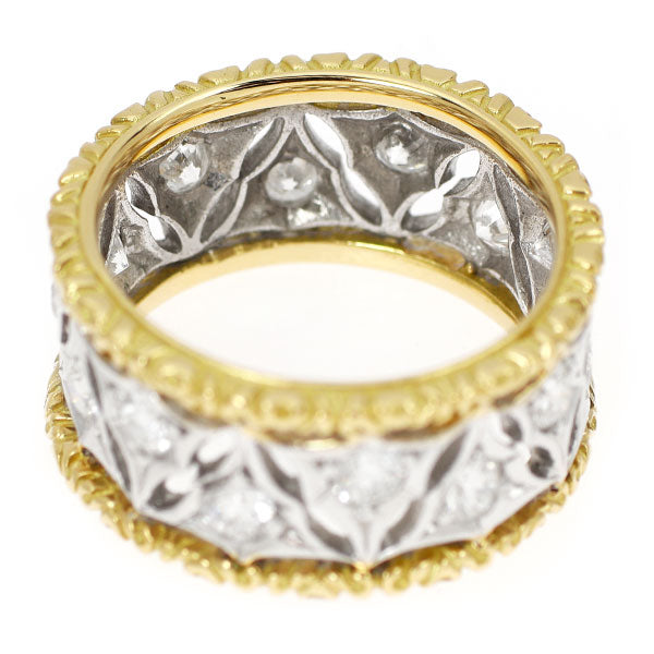 K18YG/WG ダイヤモンド リング 1.01ct フィレンツェスタイル