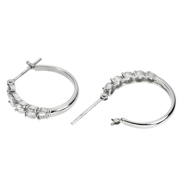 Pt900 ダイヤモンド フープ ピアス 1.00ct
