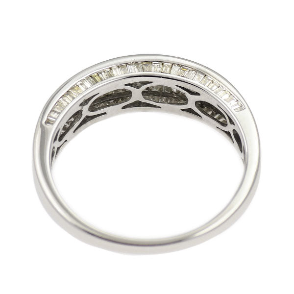 K18WG ダイヤモンド リング 0.70ct ハーフエタニティ