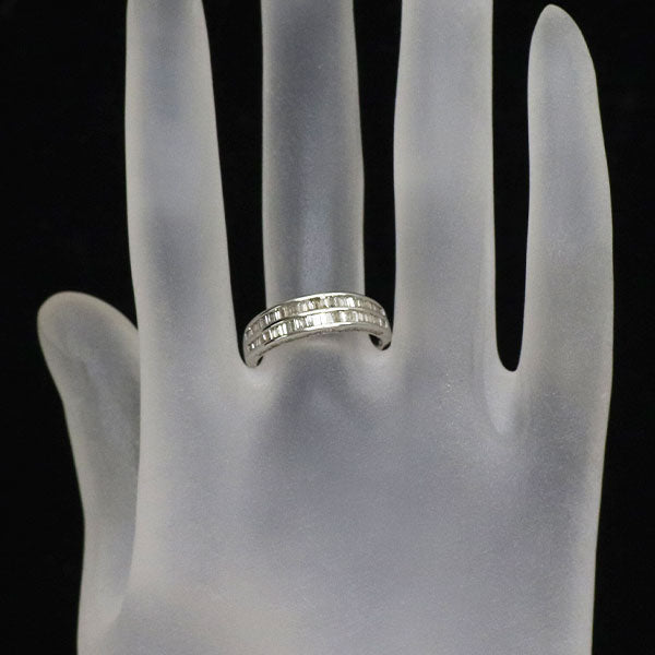 K18WG ダイヤモンド リング 0.70ct ハーフエタニティ
