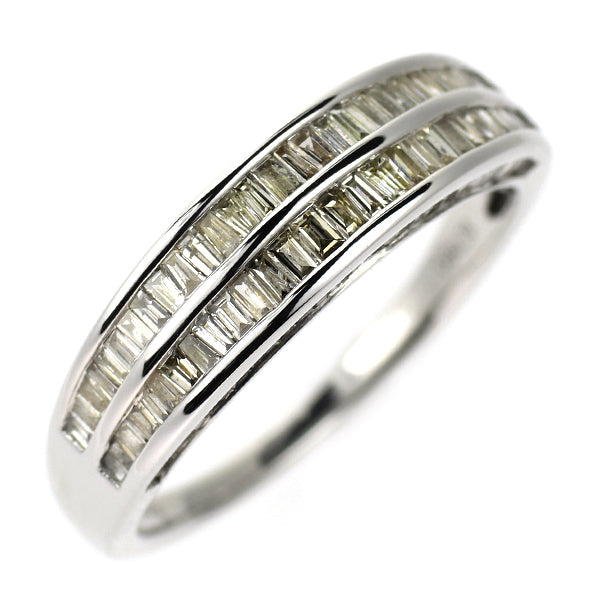 K18WG ダイヤモンド リング 0.70ct ハーフエタニティ