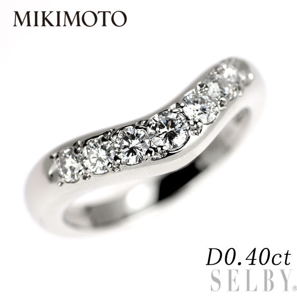 ミキモト Pt950 ダイヤモンド リング 0.40ct — セルビー ミキモト Pt950 ダイヤモンド リング 0.40ct — セルビー