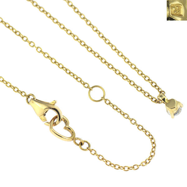 ポンテヴェキオ K18YG ダイヤモンド ペンダントネックレス 0.10ct