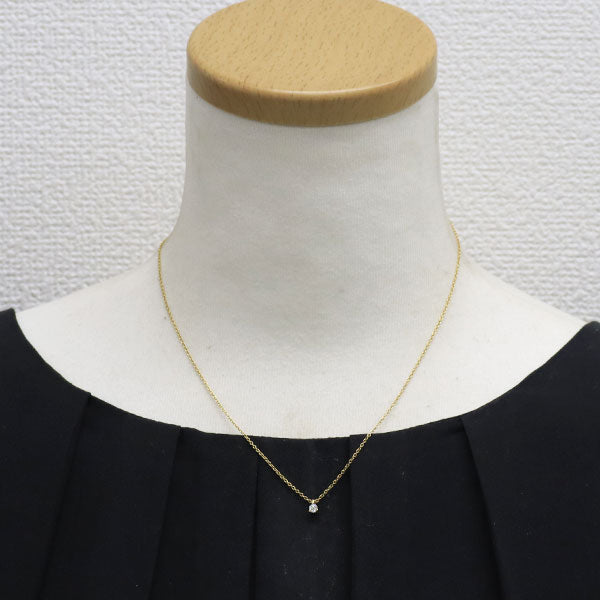 ポンテヴェキオ K18YG ダイヤモンド ペンダントネックレス 0.10ct